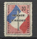 France  1941 Vignette Illustrée Drapeau Croix De Lorraine Poste De La Résistance Neuf  *  B/TB RR Voir Scans Soldé ! ! ! - War Stamps