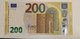 200 EURO - ITALIA - S004 A1 - SE1026815104  - (Draghi) NEUF - UNC - 200 Euro