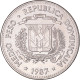 Monnaie, République Dominicaine, 1/2 Peso, 1987 - Dominicaine