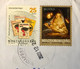 HUNGARY 2022, COVER USED TO INDIA 2020 & 2022 STAMPS , MACHINE VENDING ,CHRISTMAS ,BIRD,STAMP ON STAMP - Cartas & Documentos