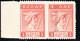 1311 GREECE.ALBANIA,N,EPIRUS,1915 3 L.PAIR ONE WITHOUT OVERPRINT HELLAS 132 C. MNH,SIGNED VLASTOS,VERY RARE - North Epirus