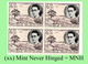 1955 ** BELGIAN CONGO / CONGO BELGE = COB 336 MNH KING'S TRAVEL :  BLOC OF -4- STAMPS WITH ORIGINAL GUM - Blocks & Sheetlets