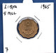 LIBYA - 5 Milliemes 1965  -  See Photos - Km 7 - Libye