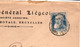 Crédit Général Liégeois 1908  - Grosse Barbe Perforée CGL - Bleu Et Brun Sur Lettre - 3 Scans - 1863-09