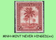 1942 ** BELGIAN CONGO / CONGO BELGE = COB 230 MNH ED BROWN PALM TREE  : BLOCK OF -4- STAMPS WITH ORIGINAL GUM - Blocks & Sheetlets