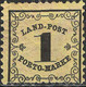 ( 01061-1 ) MiNr. 1 - Altdeutschland Baden Landpost Portomarke - Falz - Postfris