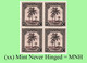 1942 ** BELGIAN CONGO / CONGO BELGE = COB 232 MNH LILAC PALM TREE : BLOC OF -4- STAMPS WITH ORIGINAL GUM - Blocs