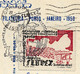 Portugal Carte Postale Avec Vignette Et Cachet A Date Expo Philatelique Porto 1950 Cinderella On Cover Comm. Pmk. Oporto - Local Post Stamps