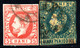 1318. ROMANIA 2 CLASSIC STAMPS LOT,5 B. SIGNED DIENA - Gebraucht