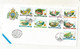 FDC, Premier Jour, Primo Giorno, SAN MARINO, Castelli Sammarinesi ,21-3-1997, 9 Timbres , 2 Scans - FDC