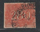 BRESIL - N°21 Obl (1854-61) 280r Rouge - Gebraucht
