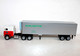 CAMION POIDS LOURD 1/87 - TRANSPORT: BURLINGTON ROUTE - TRACTEUR + SEMI REMORQUE - AUTOMOBILE MINIATURE (1712.21) - Scale 1:87