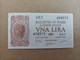 Billete De Italia De 1 Lira, Año 1940, UNC - A Identifier