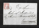 1854-1862 HELVETIA / STRUBEL (Ungezähnt) → Briefhülle Von FONTAINES Nach LAUSANNE     ►SBK-24B3.IV / Super Schnitt◄ - Lettres & Documents