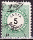 GREECE 1875 Postage Due Vienna Issue I Small Capitals 5 L. Green / Black Perforation 10½  X 9 Vl. D 3 F - Oblitérés