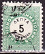 GREECE 1875 Postage Due Vienna Issue I Small Capitals 5 L. Green / Black Perforation 10½  X 9 Vl. D 3 F - Usati