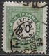 GREECE 1876 Postage Due Vienna Issue II Large Capitals 40 L. Green / Black Perforation 11½  Vl. D 18 C - Gebraucht