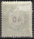 GREECE 1876 Postage Due Vienna Issue II Large Capitals 40 L. Green / Black Perforation 11½  Vl. D 18 C MH - Unused Stamps