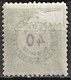 GREECE 1876 Postage Due Vienna Issue II Large Capitals 40 L. Green / Black Perforation 11½  Vl. D 18 C MH - Neufs