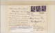 VENEZIA-GIULIA  CARTOLINA POSTALE  DA TRIESTE PER BOLOGNA DEL 30-7-46 CON IMP. LIRE 1 X 3 - Marcofilie