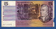 AUSTRALIA - P.44b – 5 Dollars (1974-1991), Circulated, Serie NTX 220478 - 1974-94 Australia Reserve Bank (Banknoten Aus Papier)