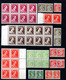 1327. BELGIUM. 1932-1956, GLEANER, MERCURY, KING LEOPOLD III MNH LOT (2 PAGES) 9 SCANS - Sammlungen