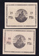 2x Erbendorf: 25 Pfg. + 50 Pfennig O.D. - J. Ponnath - Sammlungen