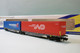 REE Mikadotrain - Wagon Sggmrss 90 NOVA Malherbe Dentressangle SNCF Réf. NW-208 Neuf NBO N 1/160 - Goods Waggons (wagons)