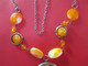 BIJOU COLLIER FANTAISIE ORANGE 76 Cm - Colliers/Chaînes