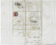 Portugal 1858 Fold Cover Sent From Santo Thirso Or Saint Thyrsus to Porto Stamp King Dom Pedro V 25 Réis - Cartas & Documentos