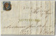 Portugal 1855 Fold Cover Sent From Santo Thirso Or Saint Thyrsus (November 11th) To Porto Stamp King Dom Pedro V 25 Réis - Covers & Documents