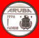 * NETHERLANDS (1986-2013): ARUBA ★ 1 FLORIN 1996 UNC MINT LUSTRE! LOW START ★ NO RESERVE! - Aruba