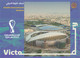 KHALIFA STADIUM QATAR - 2022 FIFA WORLD CUP SOCCER FOOTBALL - OFFICIAL POSTCARD, STAMP & FIRST DAY CANCELLATION - 2022 – Qatar