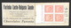 PORTUGAL, 1941, Booklet WBC 22.3 , 4x15, 4x25, 8x40c WITH ADVERTISEMENT CADERNETA DE SELOS COM PUBLICIDADE - Libretti