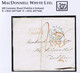 Ireland Sligo 1847 Letter Castlegal To Dublin Paid Double "2" With Framed PAID AT/SLIGO In Red, SLIGO MY 21 1847 Cds In - Prephilately