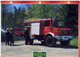 C2/ FICHE CARTONNE POMPIER ALLEMAGNE 1978 MERCEDES BENZ UNIMOG U1300L STUTTGART - Trucks