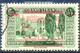 LEBANON 1928, 2 Pia. On 1 Pia. 25 Dark Green, Three Superb Used Overprint Varieties: "RP UBLIQUE", "RI PUBLIQUE" And A - Libanon