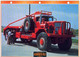 C2/ FICHE CARTONNE POMPIER TRAVAUX PUBLICS US 1957 KENWORTH 953 - Camiones