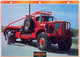 C2/ FICHE CARTONNE POMPIER TRAVAUX PUBLICS US 1957 KENWORTH 953 - Camions