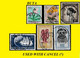 194/52 BUTA BELGIAN CONGO / CONGO BELGE CANCEL STUDY [K] COB 237+297+307+318+288A+290 X 6 STAMPS - Variedades Y Curiosidades