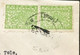 NEPAL 1907, COVER USED TO KATHMANDU, SIVA MAHADEVA, TRIDENT, 4p GREEN  2  STAMP - Népal