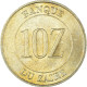 Monnaie, Zaïre, 10 Zaïres, 1988 - Zaïre (1971-97)