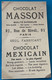 Carte Image Chromo Chocolat Masson - Au Renard - Chocolat