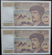 France - 20 Francs - 1992 - PICK 151f.1 / F66bis.3 - NEUF (2 Billets) - 20 F 1980-1997 ''Debussy''