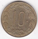 Banque Des Etats De L’Afrique Centrale 10 Francs 1976, En Bronze Aluminium , KM# 9 - Sonstige – Afrika