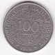 États De L'Afrique De L'Ouest 100 Francs 1970 , En Nickel, KM# 4 - Andere - Afrika