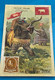 Delcampe - Carte Image Chromo Chocolat Poulain -Asie Coloniale  -La Poste Au Siam - Elephant-Courriers - Schokolade