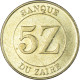 Monnaie, Zaïre, 5 Zaïres, 1987 - Zaire (1971 -97)