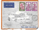 Sur Enveloppe Partielle 64 Et 80 (2) SOUDAN Français Par Avion - Cad MACINA 28 12 1937 - MALI T Taxée Verso T 40 France - Storia Postale