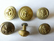 Lotto (2) - Antichi Bottoni Militari Da Collezione - 13 Pezzi - Boutons